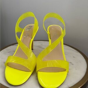 Nine West Neon Yellow Heels